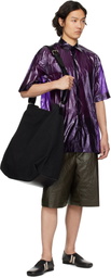 Dries Van Noten Black Large Canvas Bag