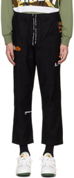 AAPE by A Bathing Ape Black Alpha Industries Edition Trousers