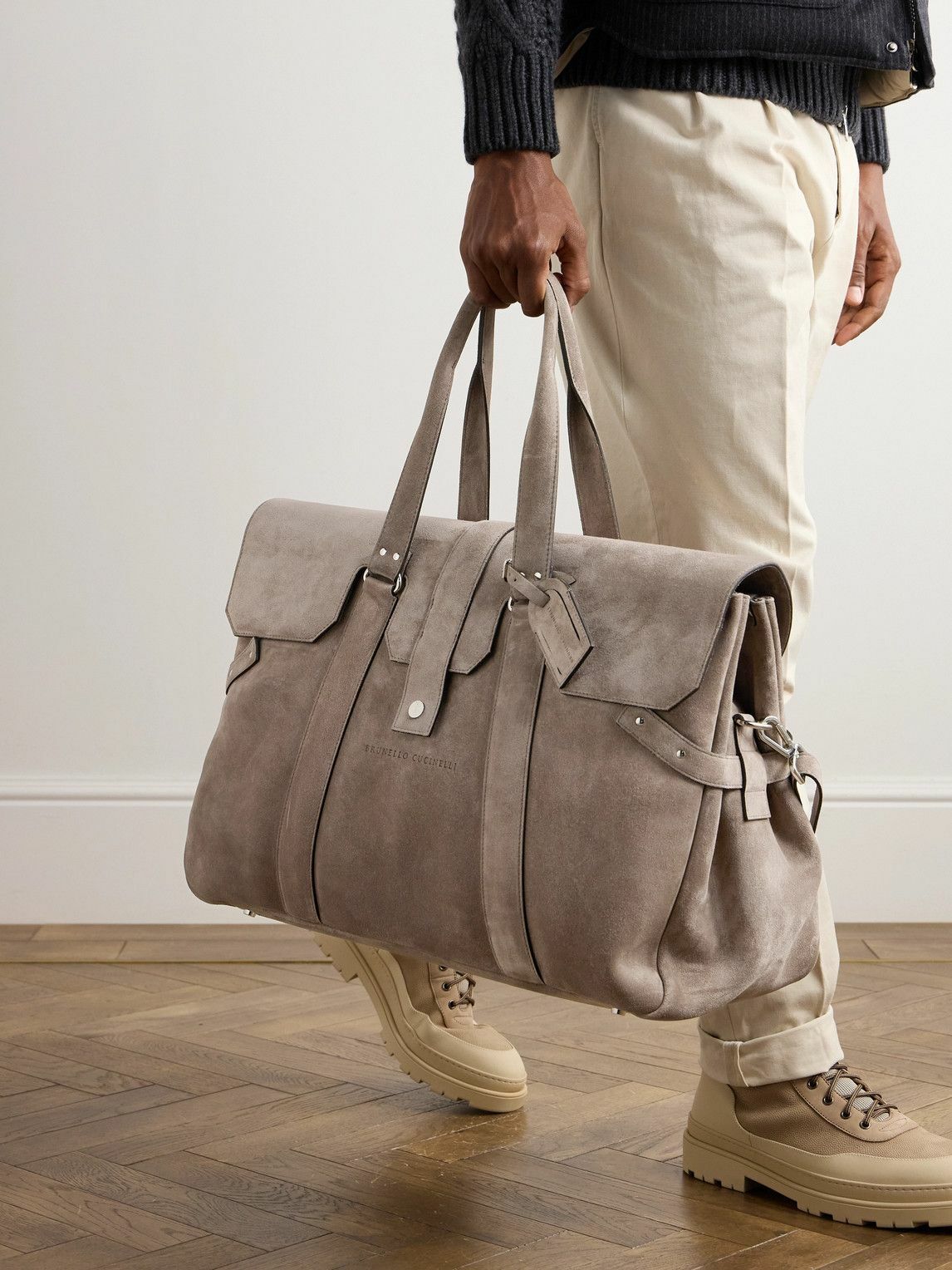 3個 BRUNELLO CUCINELLI ガーメントバッグ グレー 最も安い 3個 BRUNELLO CUCINELLI ガーメントバッグ グレー BRUNELLO