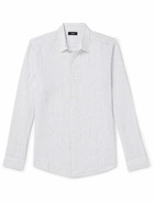 Theory - Irving Striped Linen Shirt - White