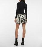 Alanui - Wool-blend knit miniskirt