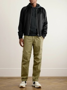 TOM FORD - Straight-Leg Pleated Cotton-Twill Cargo Trousers - Green