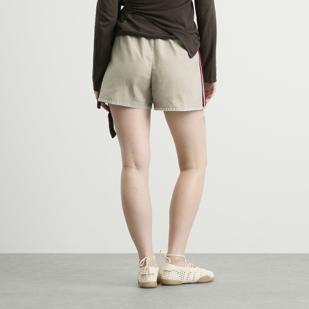 Adidas Women's Wide Shorts in Wonder Alumina
