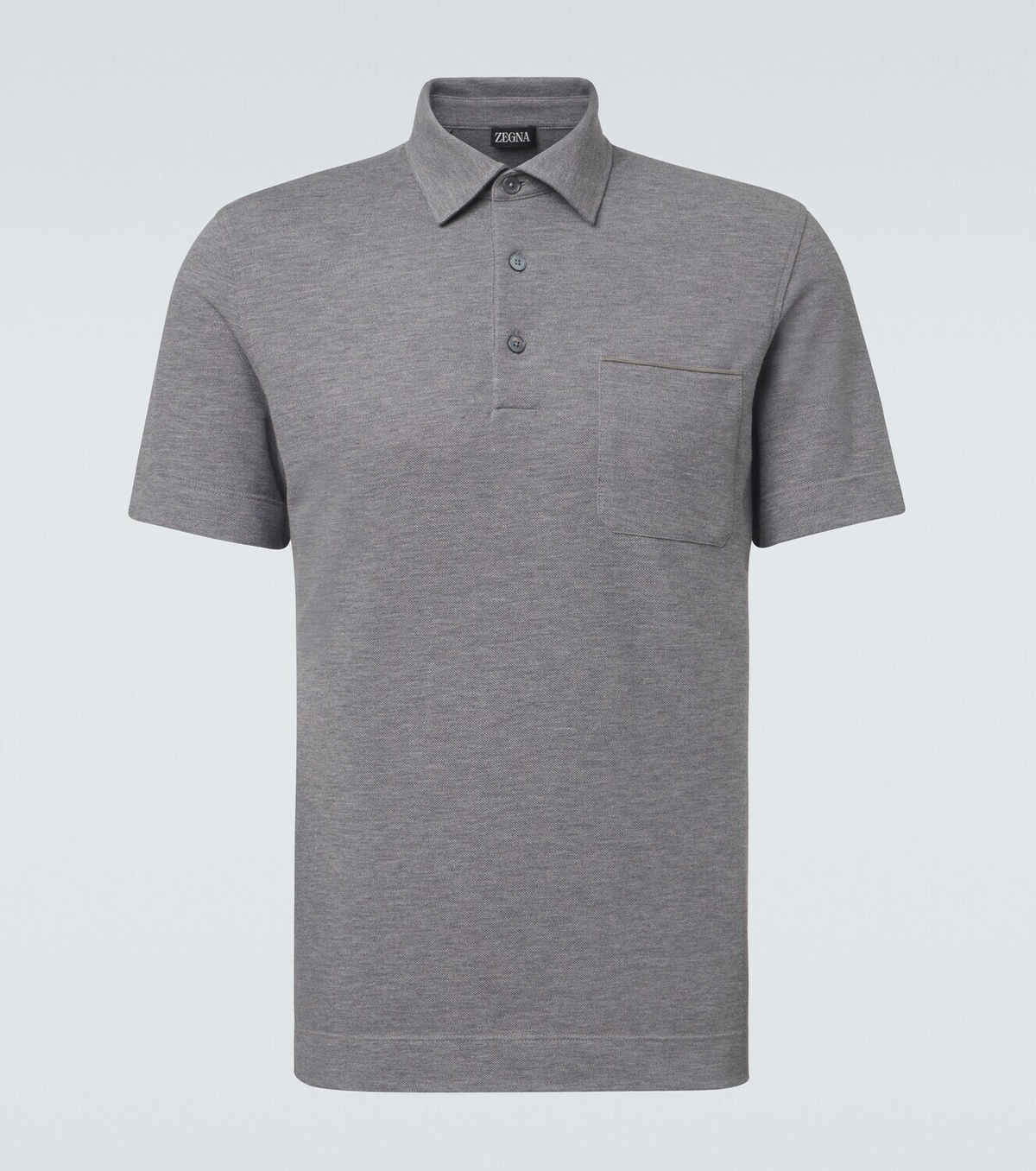 Zegna Cotton piqué polo shirt