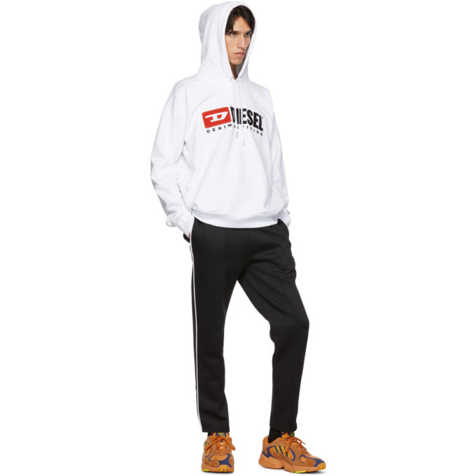 Diesel White S Division Logo Hoodie Diesel