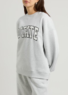 Rotate Sunday Logo Cotton Sweatshirt Light Grey