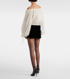 Chloé Cotton velvet shorts