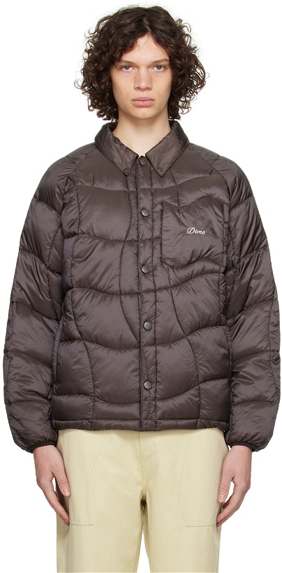 Photo: Dime Brown Wave Puffer Jacket