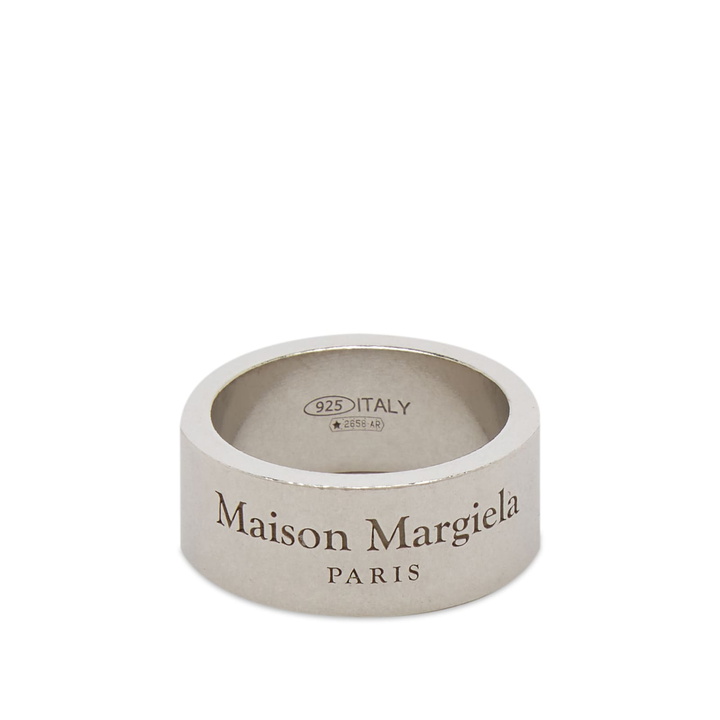 Photo: Maison Margiela Women's Logo Ring in Silver