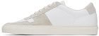 Common Projects White & Beige BBall Duo Sneakers