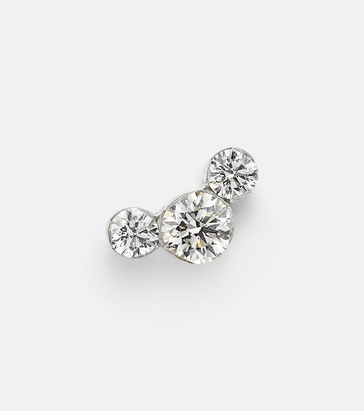 Maria Tash 18kt white gold (750/1000) single earring with diamonds