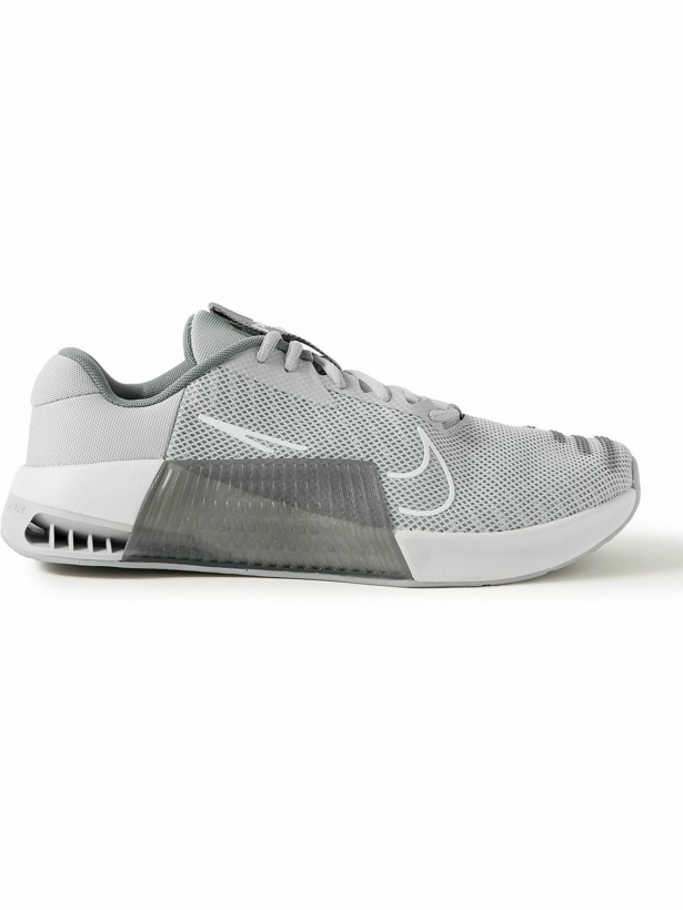Photo: Nike Training - Metcon 9 Rubber-Trimmed Mesh Sneakers - Gray