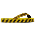 Off-White - Webbing and Rubber Flip Flops - Yellow