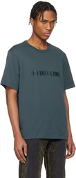 Helmut Lang Blue Logo T-shirt