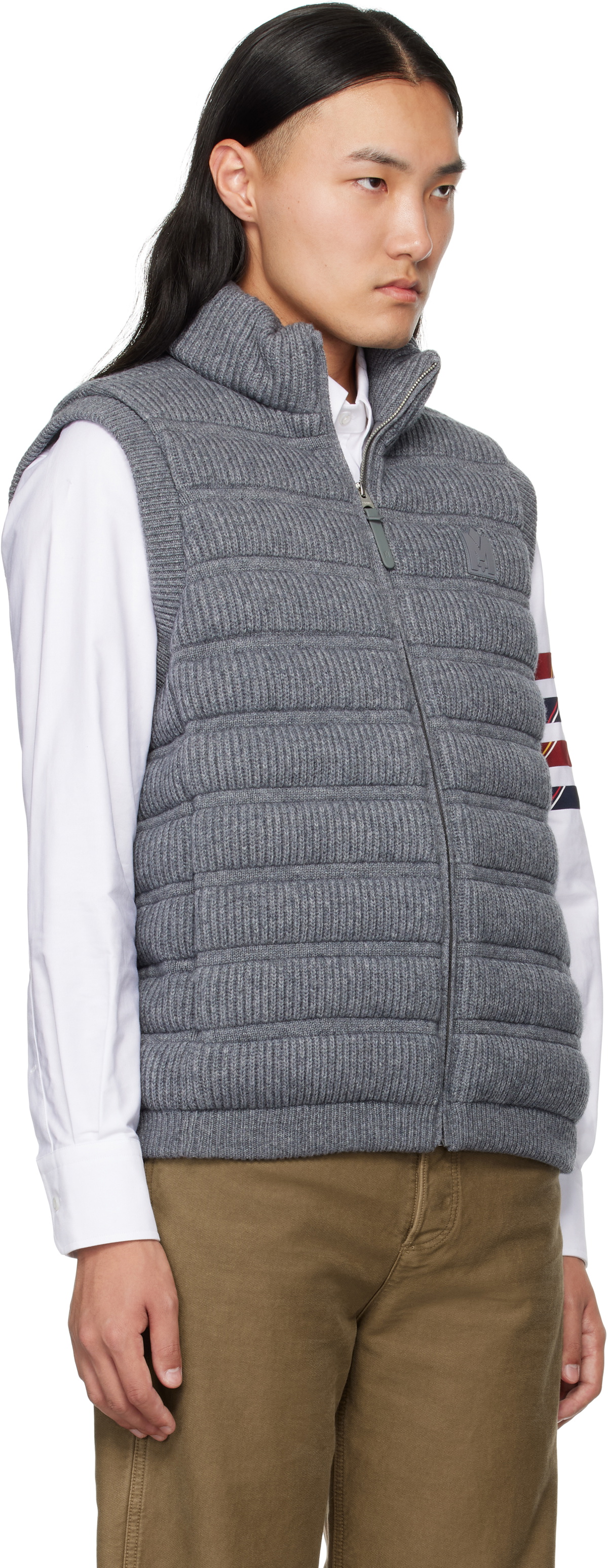 MACKAGE Gray Alan Cashmere Light Down Vest