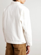 Carhartt WIP - Detroit Corduroy-Trimmed Organic Cotton-Canvas Jacket - White