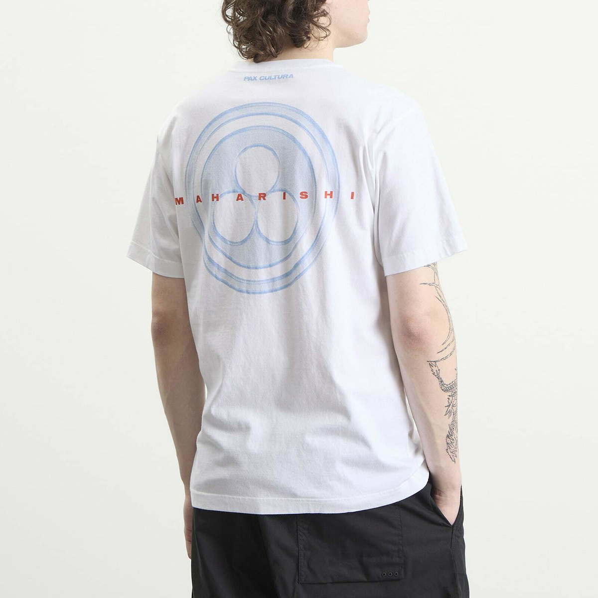Maharishi Men's Pax Cultura S/S T-Shirt in White