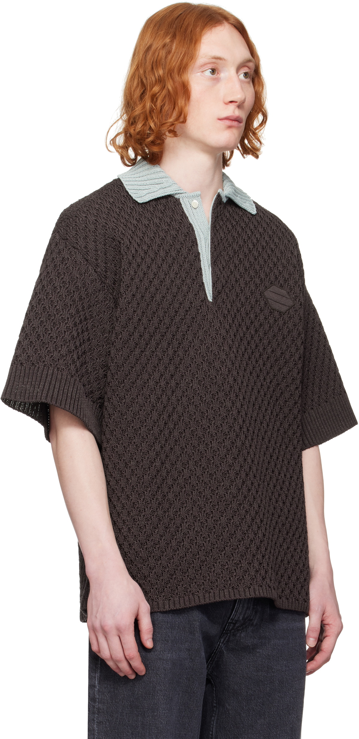 OUAT Brown Meta Polo