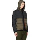 rag and bone Black and Green Packable Down Jacket