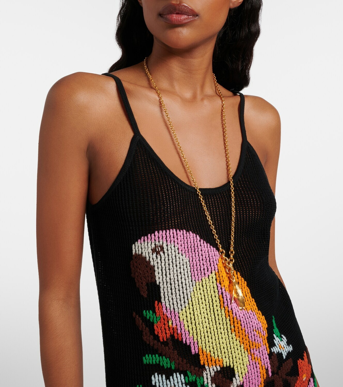 Chloé Embroidered cotton minidress