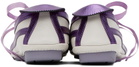 Kiko Kostadinov White & Purple Leila Hybrid Ballerina Flats
