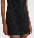 Saint Laurent Devoré floral cotton-blend minidress