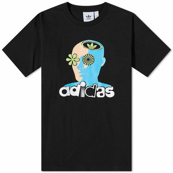 Photo: Adidas Men's Head T-Shirt in Black/Multicolor