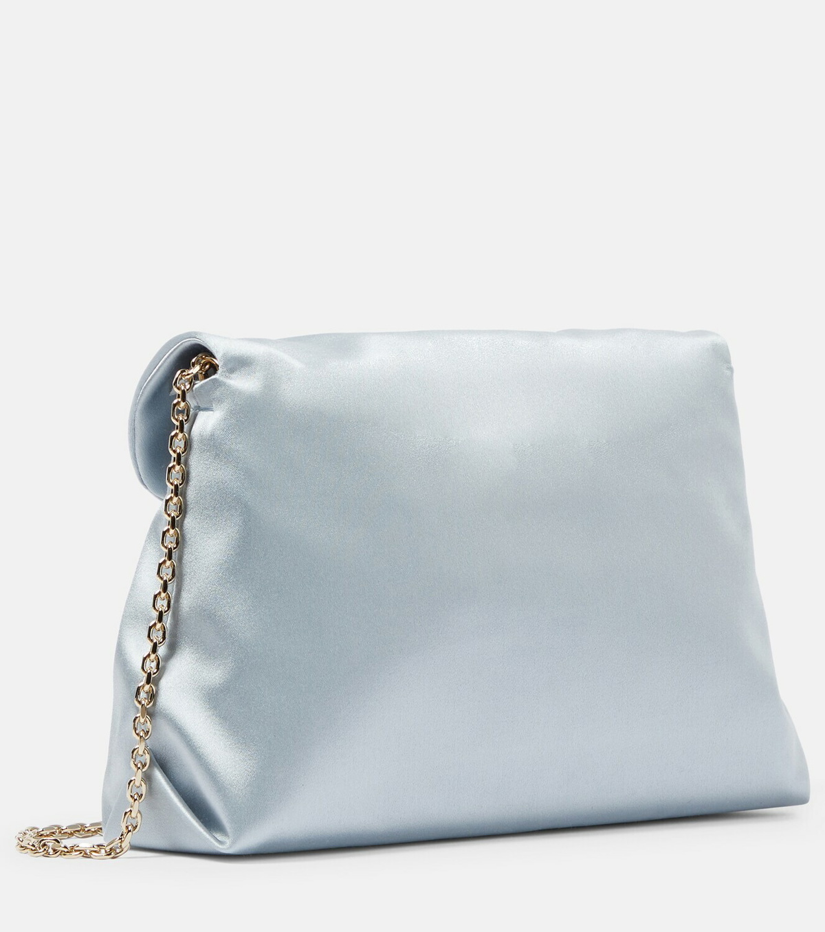 Roger Vivier RV Drapé Bouquet Mini satin clutch Roger Vivier