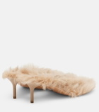 Acne Studios Shearling thong sandals