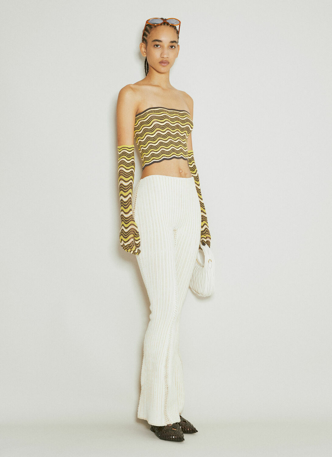 Isa Boulder Tent Flared Knit Pants