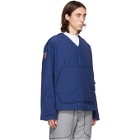 Boramy Viguier Blue Cotton and Nylon Field Sweater