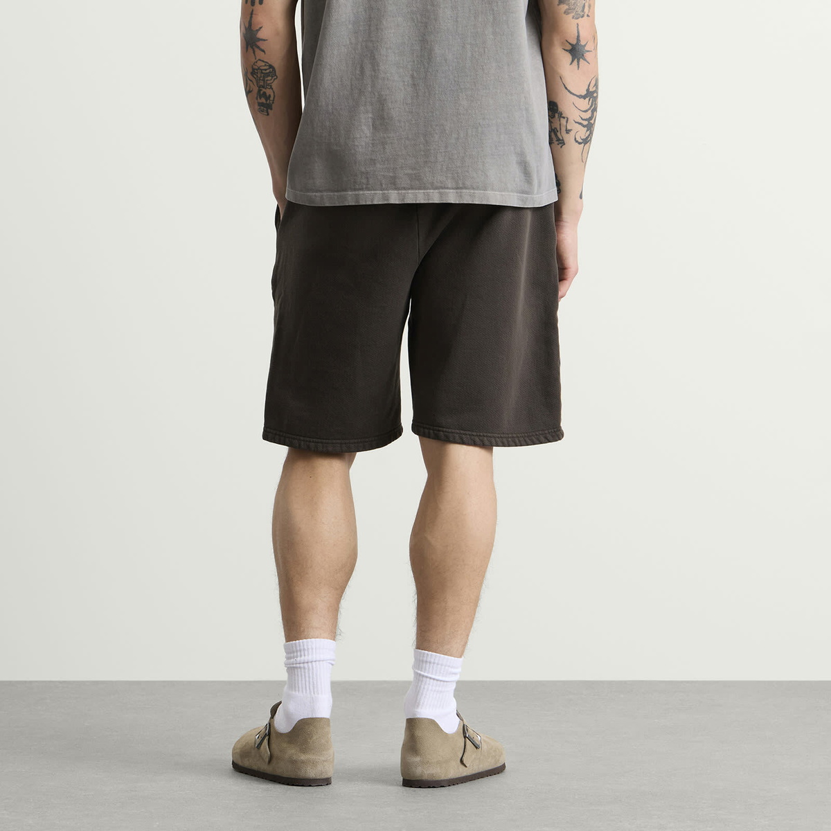 Les Tien Men's Heavyweight Rider Short in Vintage Black