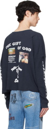 PALY Navy 'Eternal Life' Long Sleeve T-shirt