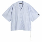 MASTERMIND WORLD Men's Loose Fit Multi Stripe Shirt in Light Blue