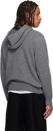Givenchy Gray Cashmere Knit Hoodie