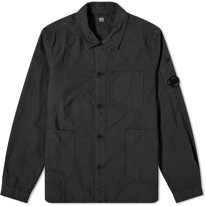 Photo: C.P. Company Men's Ottoman Workwear Shirt in Black