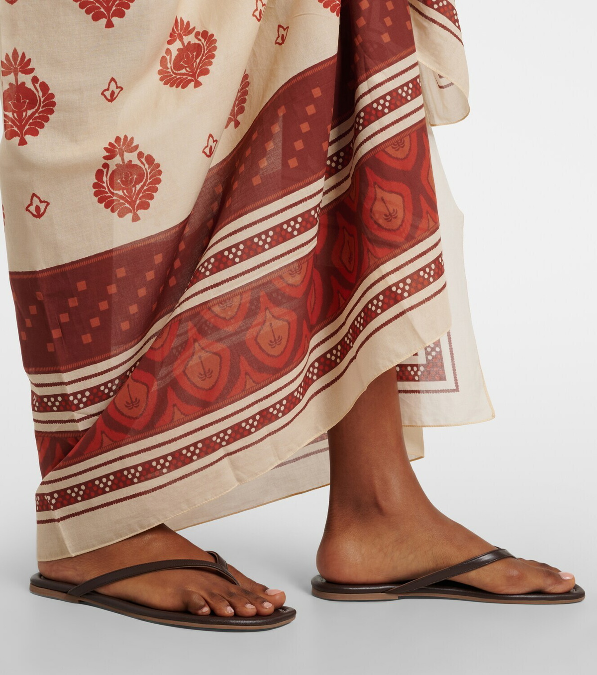 Johanna Ortiz Printed cotton beach cover-up