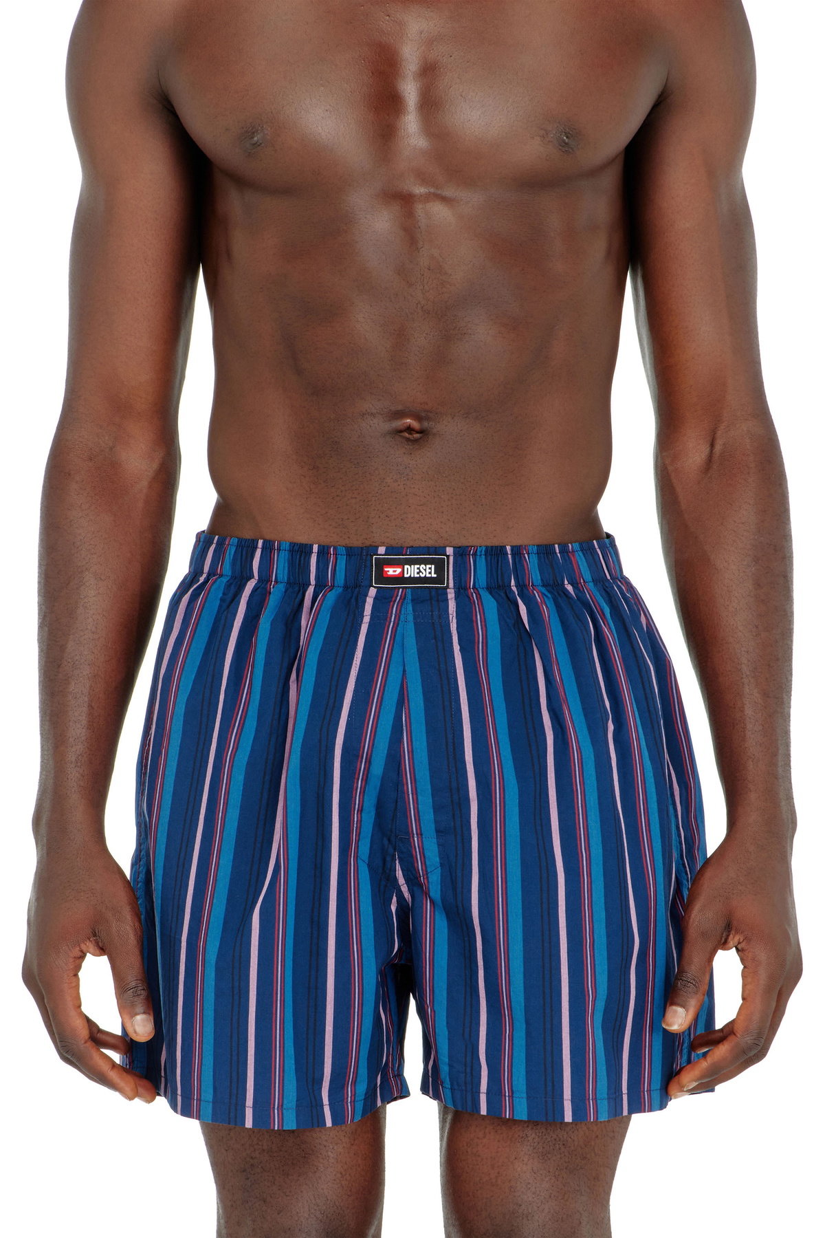 Diesel 3-pack cotton boxers solid stripe floral - Boxer briefs Mens in Multicolor