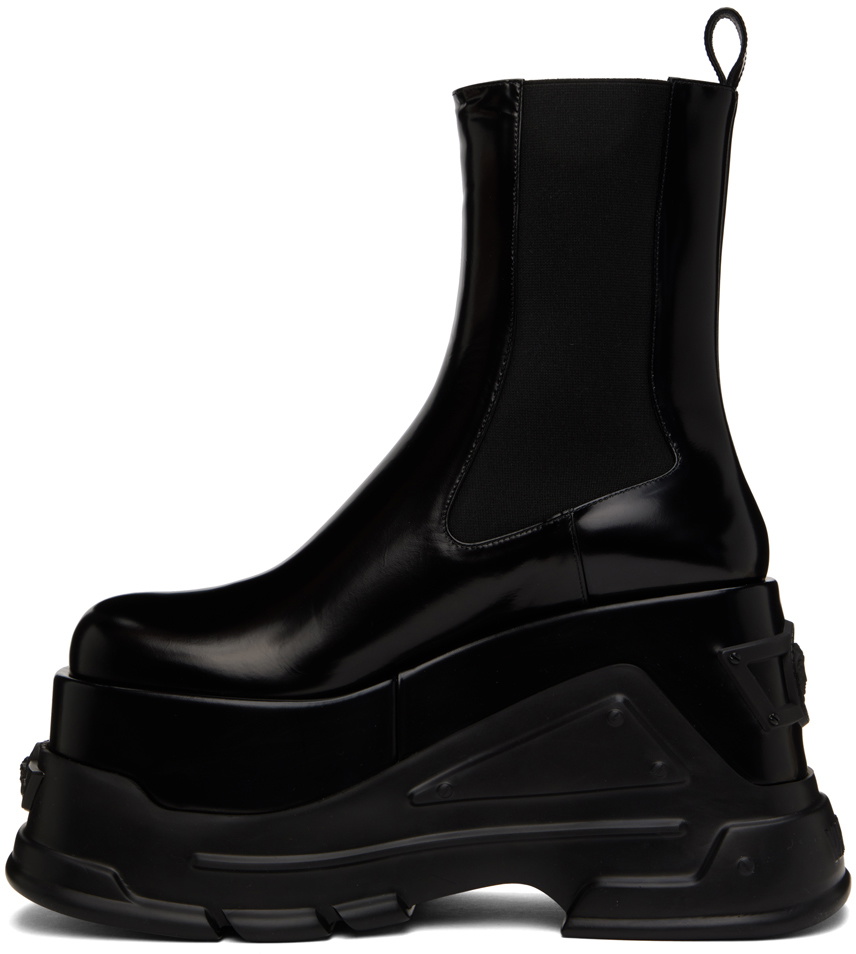 Versace Black Medusa Anthem Platform Boots Versace