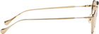 Jil Sander Gold Oliver Peoples 'Edition 1' Aviator Sunglasses