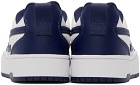 Diesel White & Blue S-Ukiyo V2 Low Sneakers