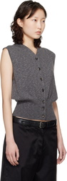 Cordera Gray Flecked Cotton Waistcoat