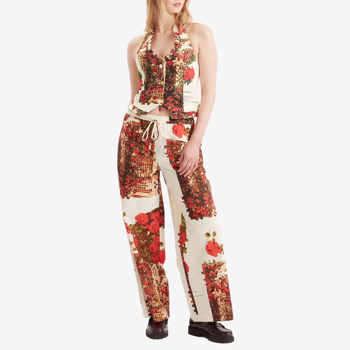 House Of Sunny Women's Rose Garden Pants in Multi