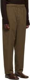 LEMAIRE Brown Relaxed Trousers