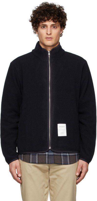 Photo: Norse Projects Navy Frederik Tab Series Jacket