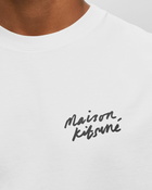 Maison Kitsune Mini Handwriting Classic Tee White - Mens - Shortsleeves