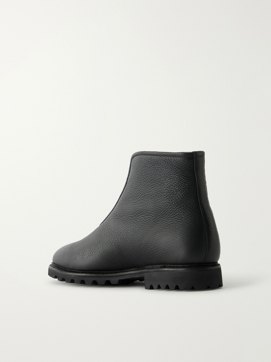 MORJAS - Alpine Shearling-Lined Leather Chelsea Boots - Black