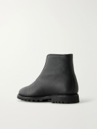 MORJAS - Alpine Shearling-Lined Leather Chelsea Boots - Black