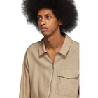 Schnaydermans Beige Zipshirt Structure Jacket