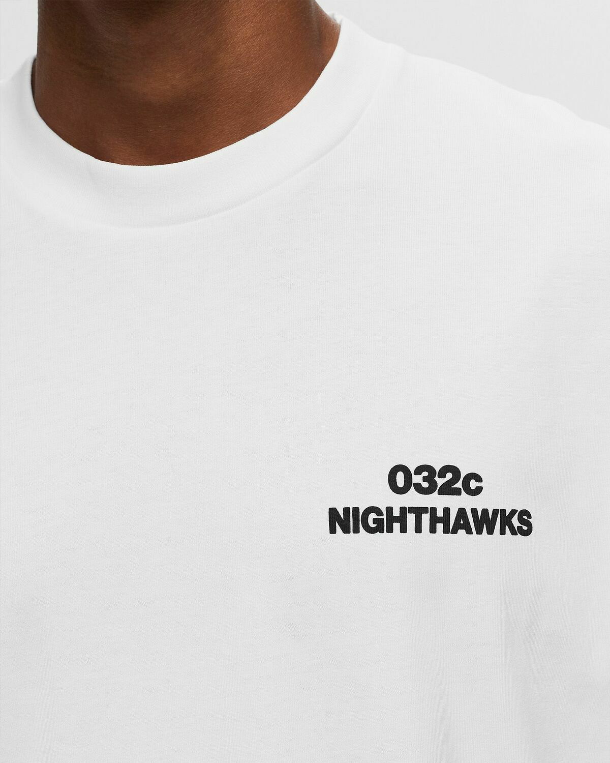 ★032c★ M NIGHTHAWKS TSHIRT WHITE NIGHTHAWKS TSHIRT WHITE NIGHTHAWKS